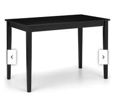 Image of Julian Bowen Hudson Dining Table - Black