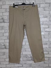 Image of Lee Men's Total Freedom Beige Stretch Relaxed Fit Trousers Pants Size W40 X L32