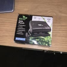 Image of Rapesco Eco Medium Hole Punch Capacity 22 Sheets Black 1086