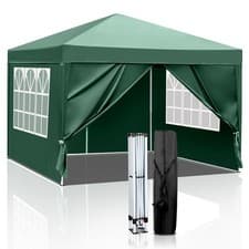 Image of New 3x3M Waterproof Pop Up Gazebo Garden Wedding Party Canopy Tent with Sides UK