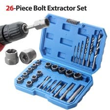 Image of ⁺26-Piece Bolt Extractor Set Spiral Screw Extractor Set And Drill Bits