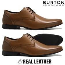 Image of MENS LEATHER LACE UP CASUAL OFFICE WORK SMART FORMAL OXFORD BROGUE SHOES SIZE