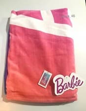 Image of Barbie Ladies Women Pink Ombré Large 140 X 70cm Beach Towel Bath Towel Primark