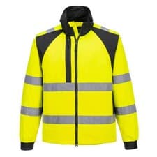 Image of PORTWEST WX2 Eco Hi-Vis Work Jacket Water Repellent Durable Polycotton Safety UK