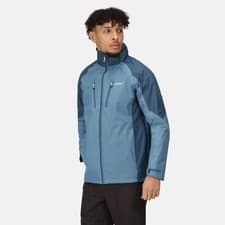 Image of Regatta Calderdale IV Mens Waterproof Hooded Jacket Coat S-3XL 4 Zip Pockets