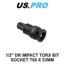 Image of US PRO Tools 1/2" DR Impact Torx Bit Socket T60 X 53MM 3325