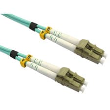 Image of OM3 Fibre Optic Patch Cable LC-LC Multi-Mode Network Lead UPC 50/125µm Duplex