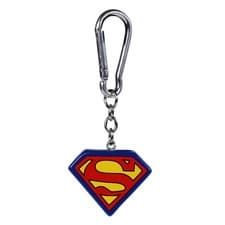 Image of Genuine DC Comics Superman Logo 3D Keyring Polyresin Keychain Fob Clark Kent