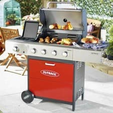 Image of Outback Meteor 4 Gas Barbeque with Free Regulator