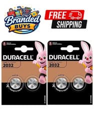 Image of Duracell CR2032 Battery 3V Lithium Coin Cell DL2032 BR2032 Car Key Fob Watch