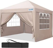 Image of 3x3m (10x10ft) Pop Up Gazebo Waterproof Garden Party Tent Canopy With Sidewalls