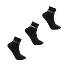 Image of Everlast 3 Pack Crew Socks Kids UK C8-C13 Black