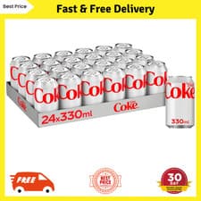 Image of Diet Coke Can Cola, Tray 330 ml (Pack of 24)