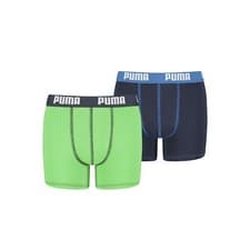 Image of PUMA Boys Boxers Kids Cotton Stretch Plain Boxer Short Briefs Underwear 2 Pairs