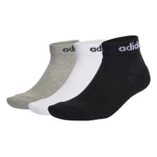 Image of Adidas Mens Womens Fully Cushioned 3 Pairs Trainers Ankle Sports Socks UK Size