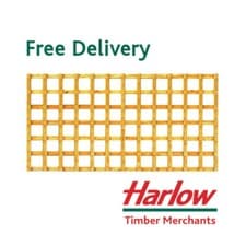 Image of Square Trellis Garden Screen Heavy Duty Treated Timber Lattice Climbing Fence