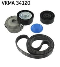 Image of V-Ribbed Belt Set SKF VKMA 34120 Fits Ford Galaxy Mondeo S-Max 6 Ribs