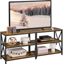 Image of Yaheetech TV Stand for Tvs up to 65 Inch, TV Unit with Open Storage Shelves, TV