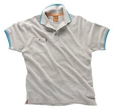 Image of Scruffs Worker Premium Grey Polo Shirt Polo Sizes S, M, L, XL, 2XL