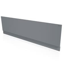 Image of Halite 100% Waterproof Bath Front & End Panels & Plinth Matt Grey 16mm Thick