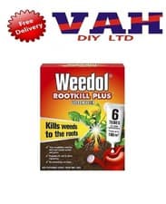 Image of Weedol Rootkill Plus 6 Tubes Weedkiller Kills Weeds to the Roots