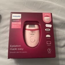 Image of Philips Satinelle Epilator for Women – 5 in 1 Hair Removal Kit, Pink, Corded New