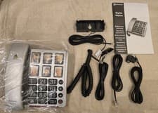 Image of Amplicomms BigTel 40 Plus 40+ Silver Corded Big Button Elderly Amplified Phone