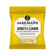 Image of JAKEMANS LOZENGES HONEY & LEMON Flavour Sweets Bags 73 grams