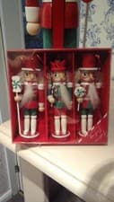 Image of Festive Feeling Hanging Nutcracker Christmas Tree Decorations 3pk