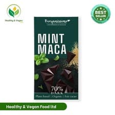Image of Ben. Organic Dark Chocolate Mint Maca 70% 2x70g – Gourmet Healthy Bars