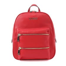 Image of GUESS Caley VG767433 Large Red Rucksack | Chic Eco-Leather Backpack