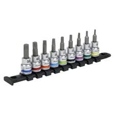 Image of Sealey TRX-Star Socket Bit Set 9pc 3/8InSq Drive Premier AK6251 Steel