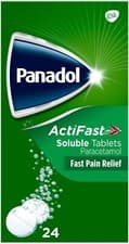 Image of PanadoI ActiFast Soluble Tablets - Fast Pain Relief - 24 Tablets