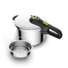 Image of Tefal Secure 5 Neo Stainless Steel Pressure Cooker, 6L, pls read description