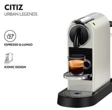 Image of Nespresso Coffee Pod Machine CitiZ by DeLonghi White C Grade