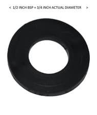 Image of 1/2" BSP Rubber Hose Washer - FREE Next-Day Delivery