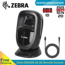 Image of Zebra DS9308-SR4U2100AZW Series Hands-Free USB 1D 2D Barcode Scanner Reader