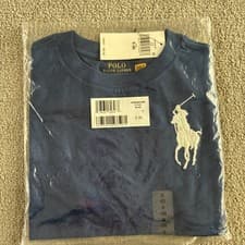 Image of Ralph Lauren Polo Short Sleeve Big Pony T-Shirt Boys Size 8/S - Navy - RRP £45