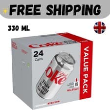 Image of Diet Coke Can Cola, Box 330 ml (Pack of 24)