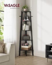 Image of VASAGLE Corner Shelf Unit, 5-Tier Corner Shelf, LLS035