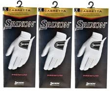 Image of Srixon Cabretta Leather Golf Gloves (3 Pack) - New