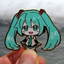 Image of Hatsune Miku Virtual Idol Singer Music Enamel Pins Lapel Pins for Backpacks Broo