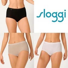 Image of Sloggi Basic+ Briefs Soft Cotton Rich Maxi Brief Panties Knickers 1, 2 or 3 Pack