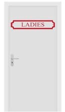 Image of Ladies - Vinyl Wall Art Sticker Decal Mural, Mirror, Door, Toilet, WC, Sign
