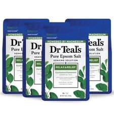 Image of Dr Teals Pure Epsom Salt, Relax Relief with Eucalyptus and Spearmint, 3 lb P...