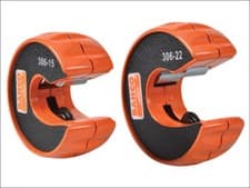 Image of Bahco Pipe Slice Cutter Twin Pack Set 15mm & 22mm Cutting Tool BAH306