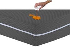 Image of Zipped Waterproof Mattress Protector Covers Anti Bed Bug Total Encasement Double