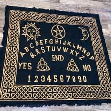 Image of Ouija Board Altar Cloth 24 x 30" NEW Pendulum Dowsing Spirit Witch Board Seance
