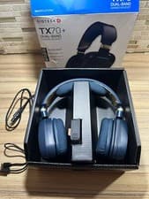 Image of Gioteck TX70+ Wireless Bluetooth PS5 PS4 Switch PC Gaming Headset - Blue Box Dam