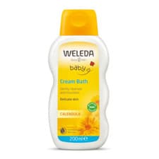 Image of Weleda Organic Calendula Baby Cream Bath 200ml for Delicate Skin